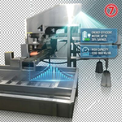 ভালো দাম 380V Powered Shrimp Head Body Separator Anti Corrosive SUS316 1000-1500KG 9.0KW 440V অনলাইন